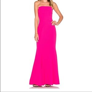 Jill Jill Stuart hot pink gown